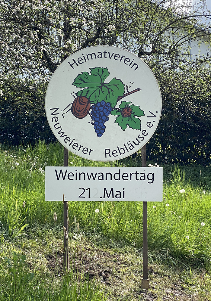 Schild Weinwandertag 1000